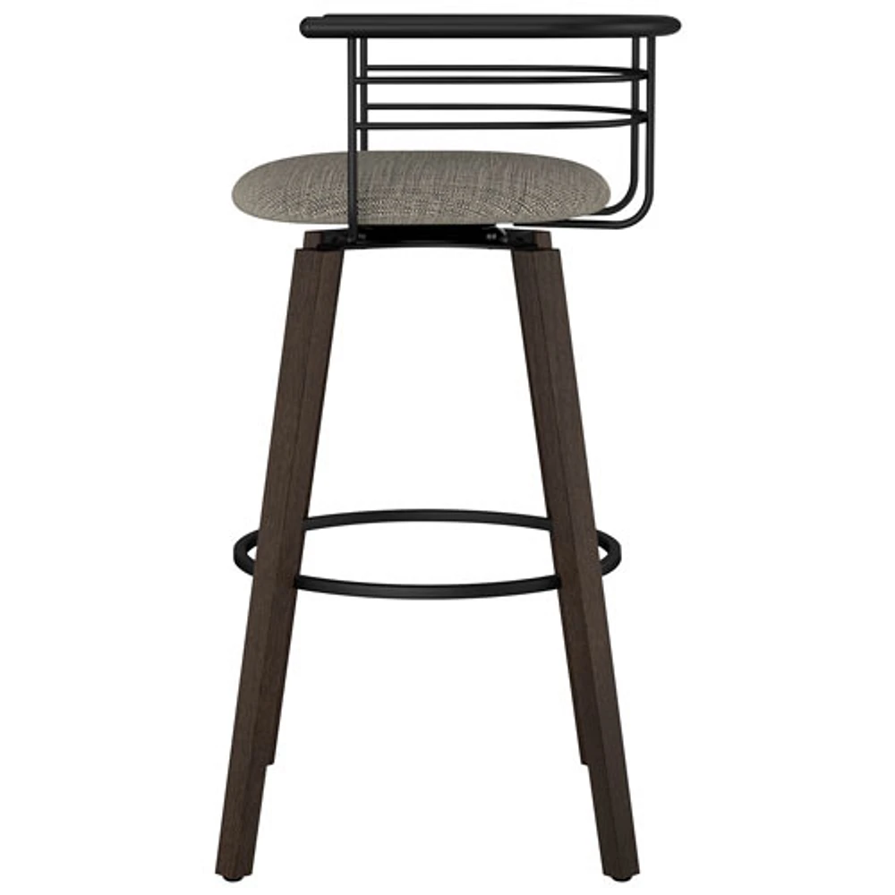 Colt Transitional Counter Height - Beige Black Tweed/Dark GreyBrown