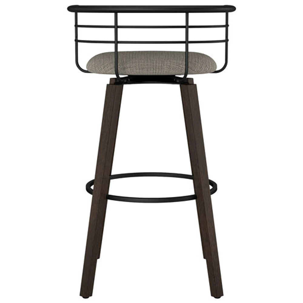 Colt Transitional Counter Height - Beige Black Tweed/Dark GreyBrown