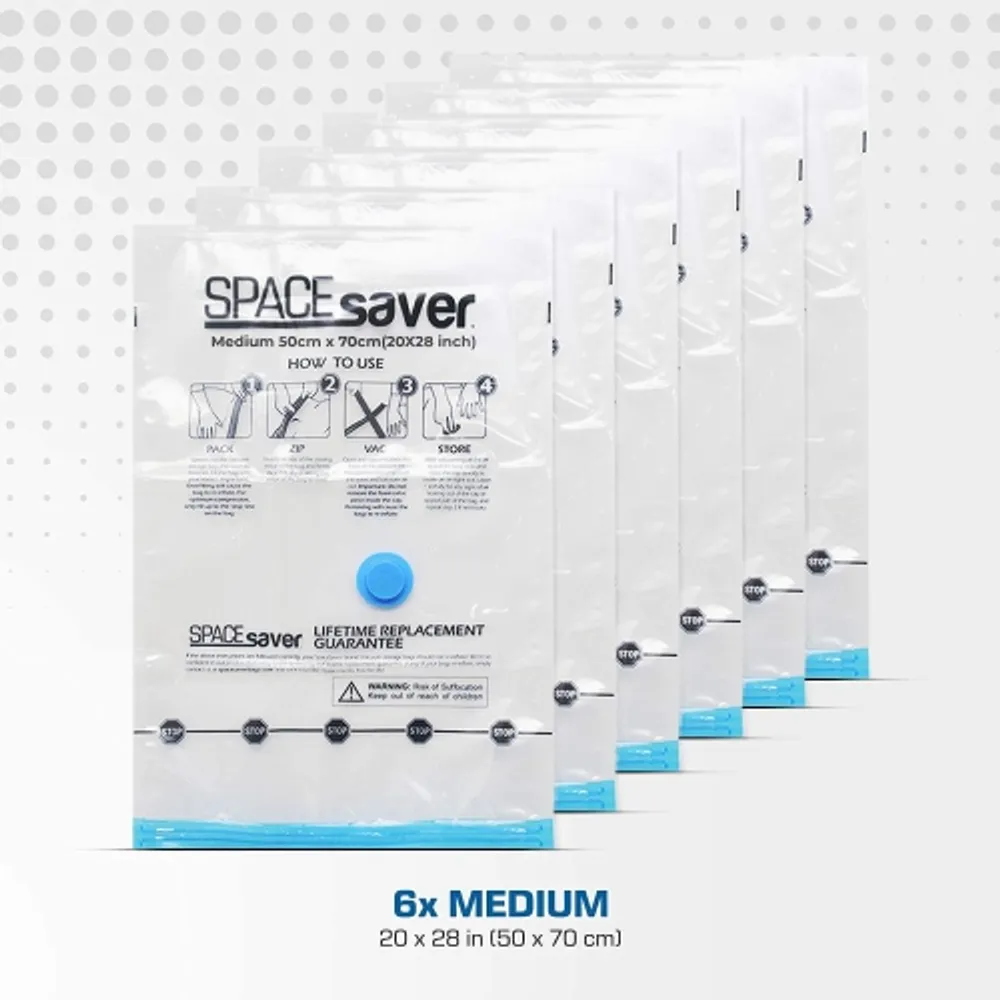 Spacesaver Premium Vacuum Storage Bags - 80% More Storage - Hand