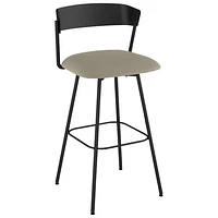 Ludwig Contemporary Faux Leather Counter Height Barstool