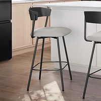 Ludwig Contemporary Polyester Counter Height Barstool