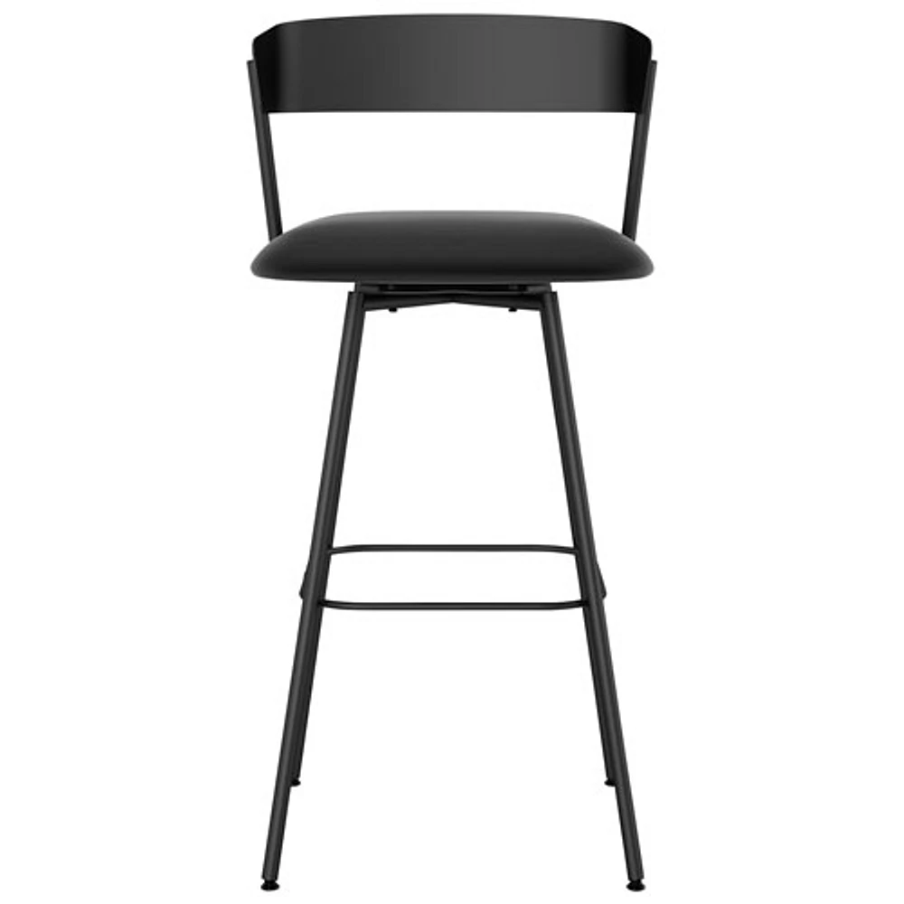 Ludwig Contemporary Faux Leather Bar Height Barstool