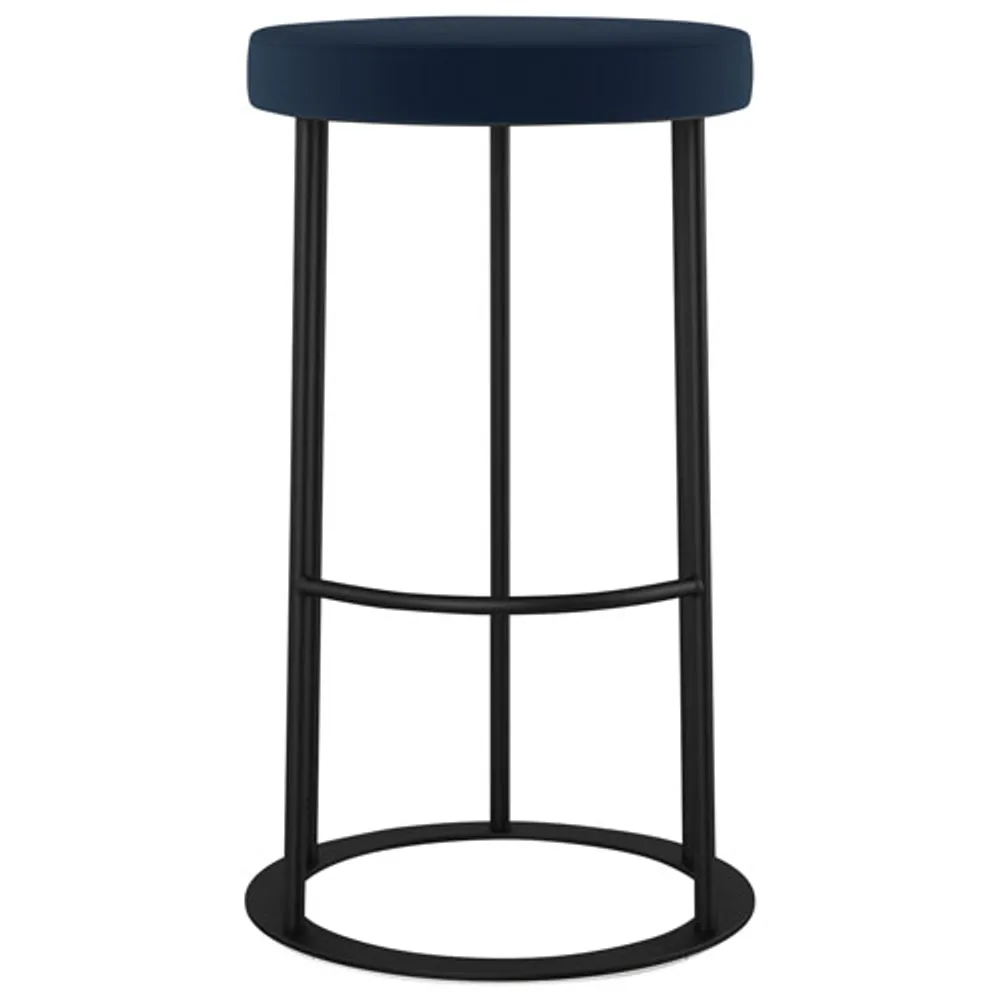 Iris Traditional Counter Height Barstool - Blue/Black