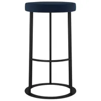 Iris Traditional Counter Height Barstool - Blue/Black