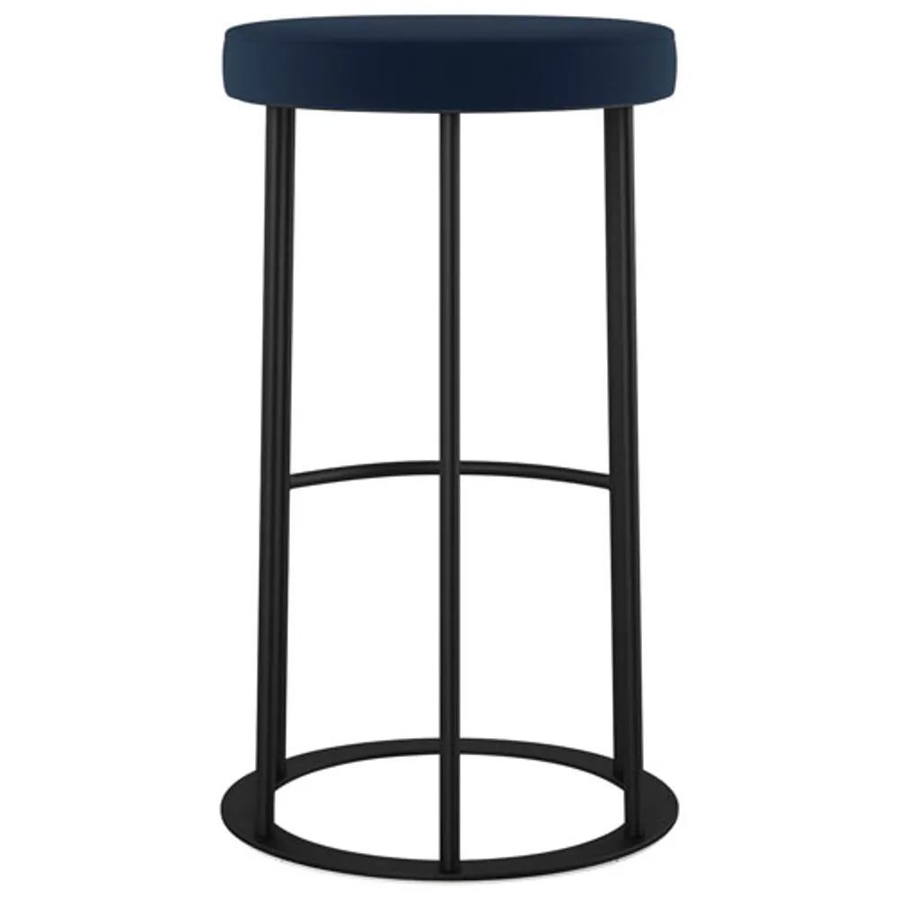 Iris Traditional Counter Height Barstool - Blue/Black