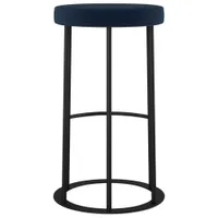 Iris Traditional Counter Height Barstool - Blue/Black