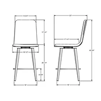 Watson Contemporary Counter Height Barstool