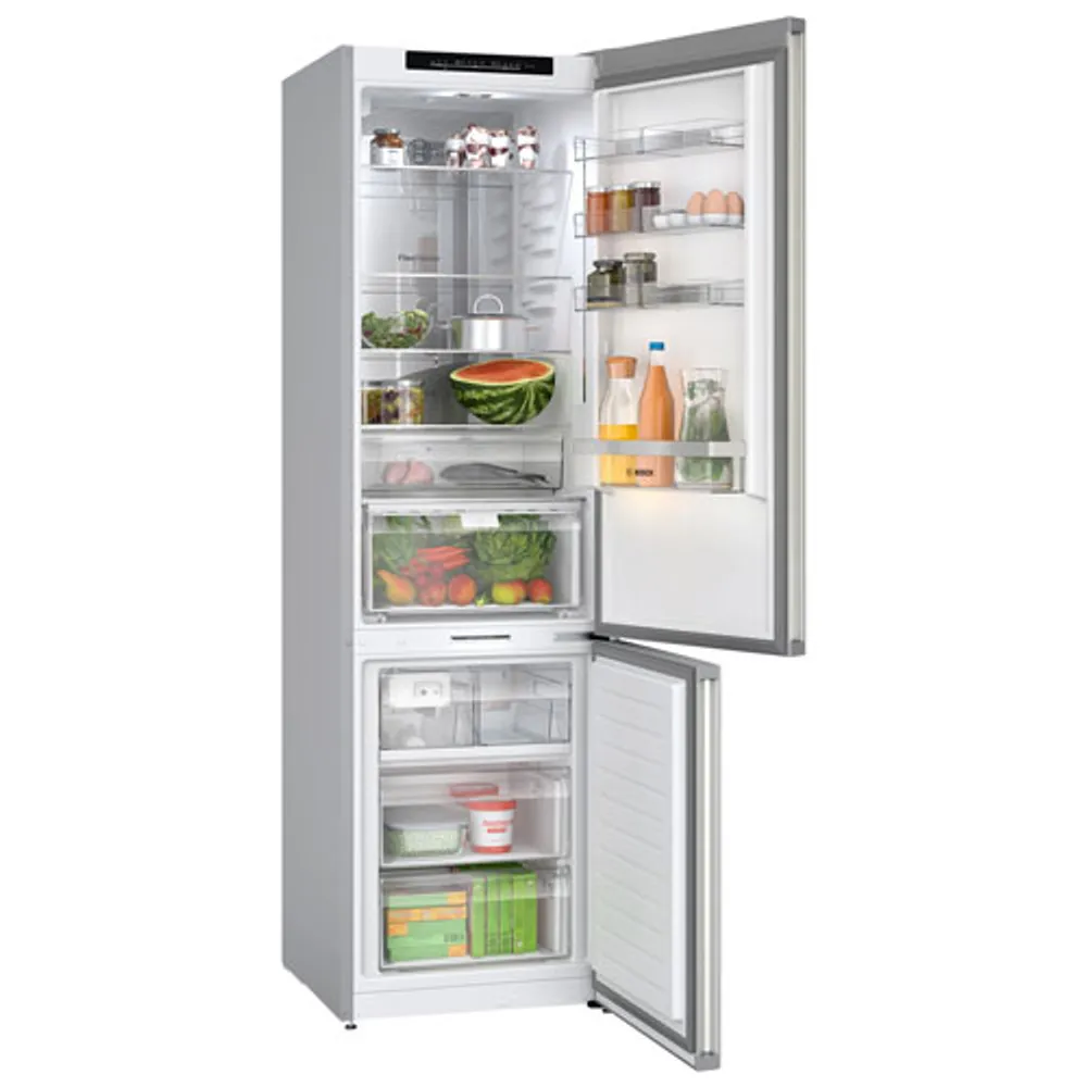 Bosch 25" 12.8 Cu. Ft. Bottom Freezer Refrigerator with Water Dispenser (B24CB80ESS) - Stainless Steel