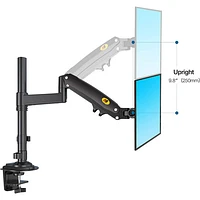 North Bayou H180 22"-32" Full Motion Dual Monitor Mount - Black