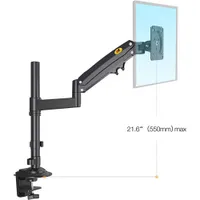 North Bayou H100 22" - 35" Desk Tilting Monitor Mount - Black