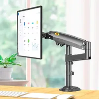 North Bayou H100 22" - 35" Desk Tilting Monitor Mount - Black