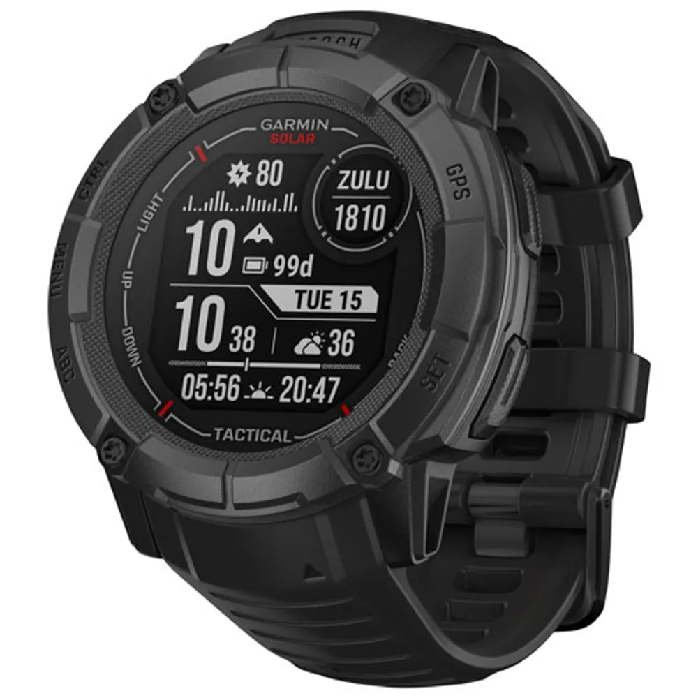 Garmin Instinct 2X Solar Tactical Edition 53mm Bluetooth Mutlisport Smartwatch