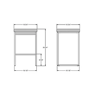 Easy Contemporary Counter Height Barstool