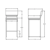 Everly Contemporary Counter Height Barstool