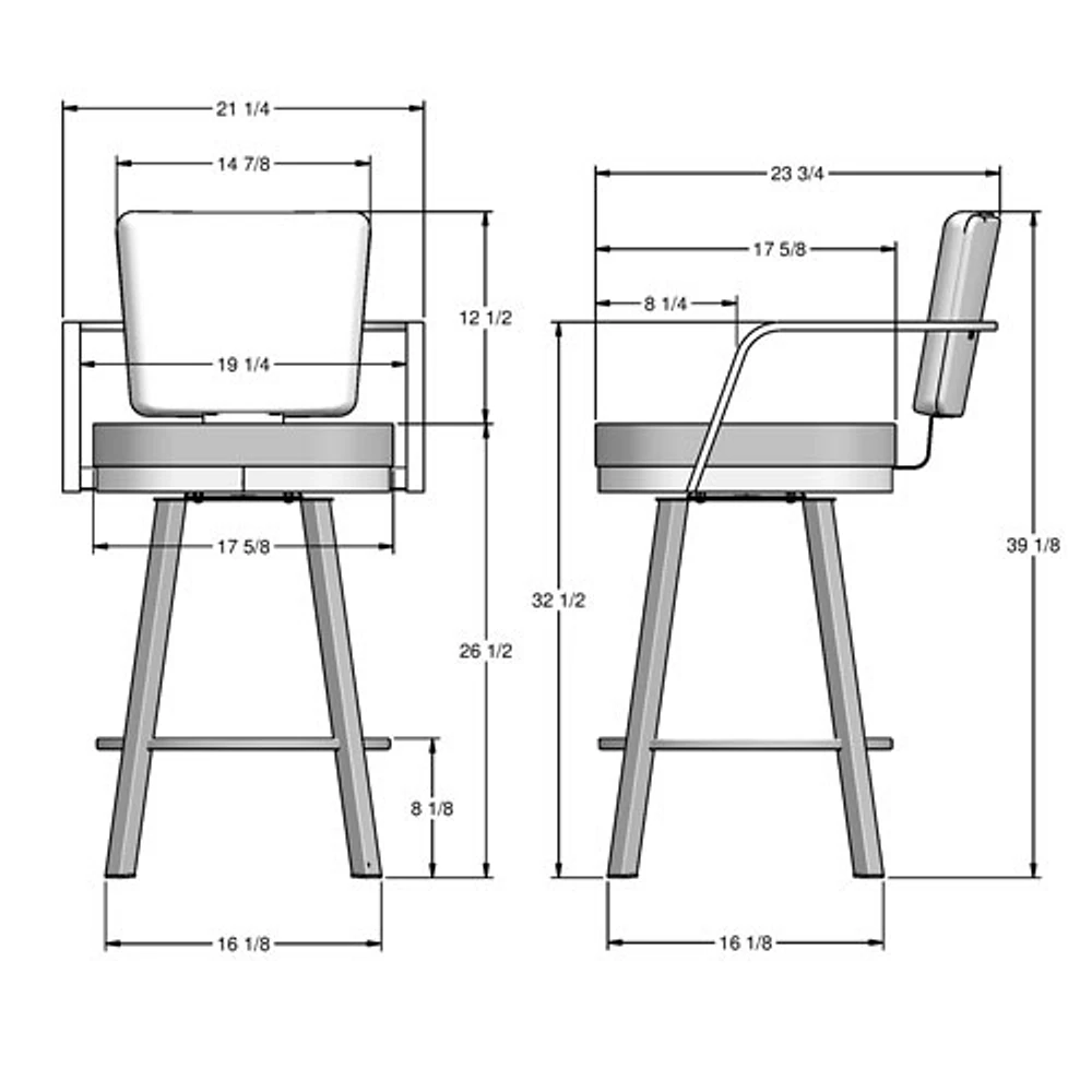 Thea Rustic Country Counter Height Barstool