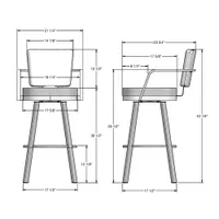 Thea Rustic Country Bar Height Barstool