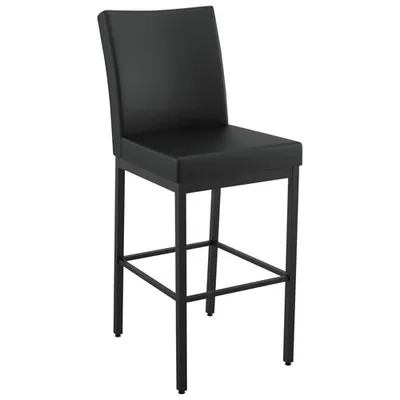 Perry Traditional Counter Height Barstool - Black/Black