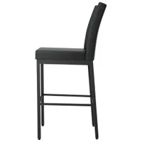 Perry Traditional Counter Height Barstool - Black/Black