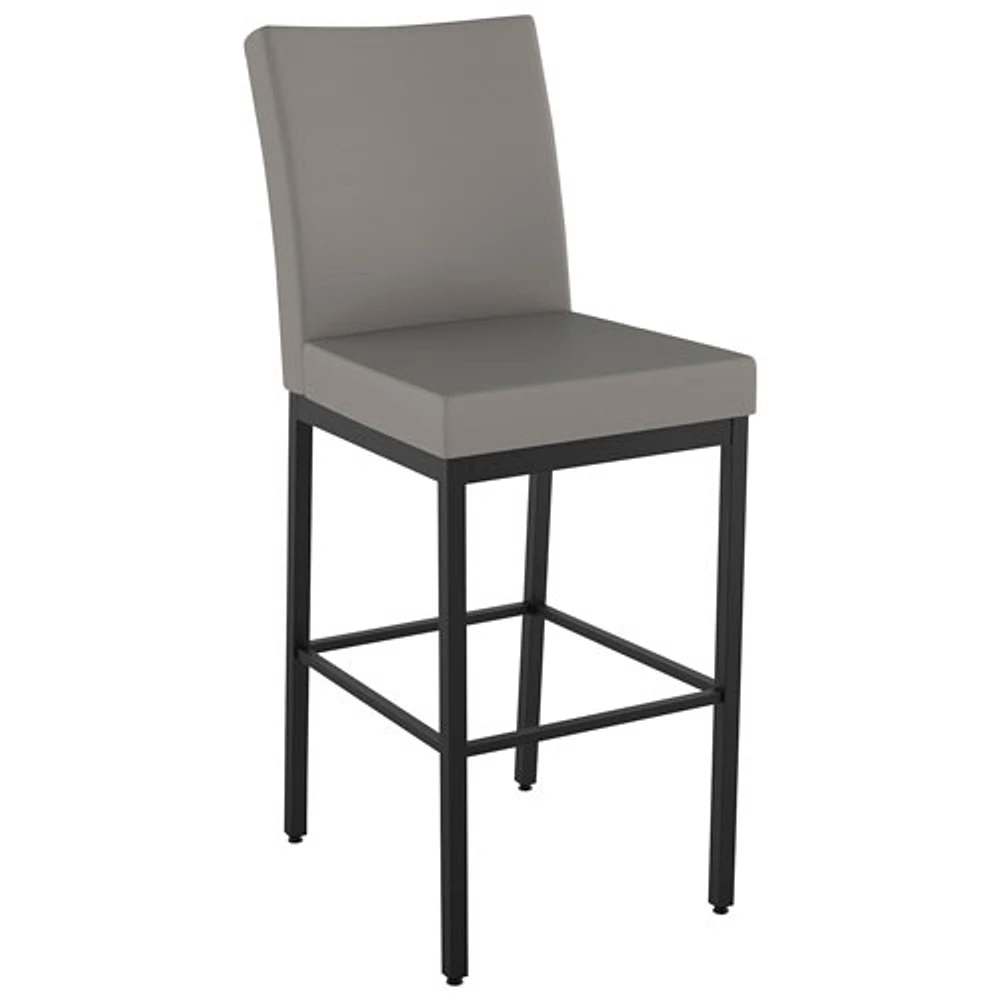 Perry Traditional Bar Height Barstool - Taupe Grey/Black
