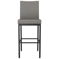 Perry Traditional Bar Height Barstool - Taupe Grey/Black