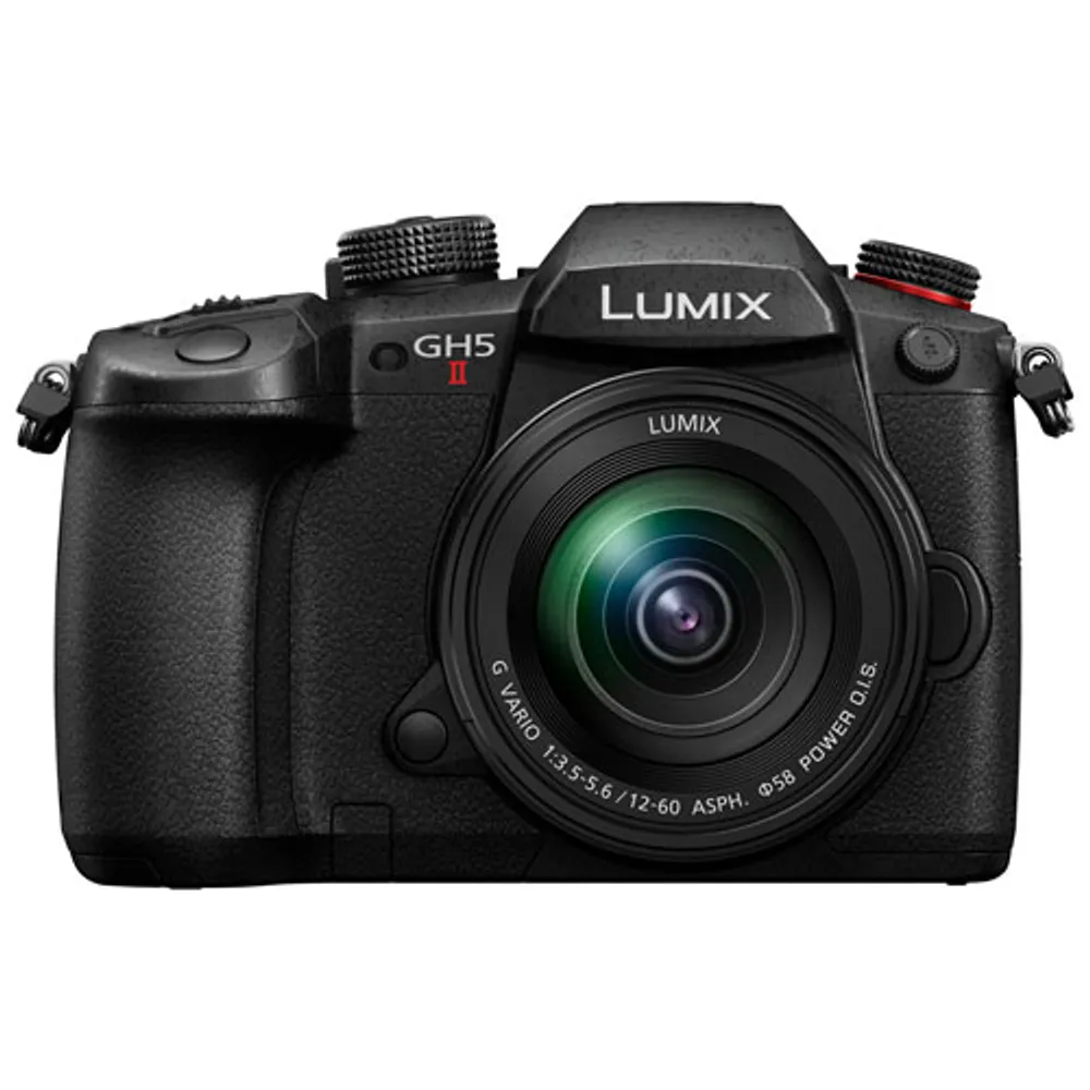 LUMIX DCGH5M2LK 20.3MP Mirrorless Camera with 12-60mm Lens Kit - Black