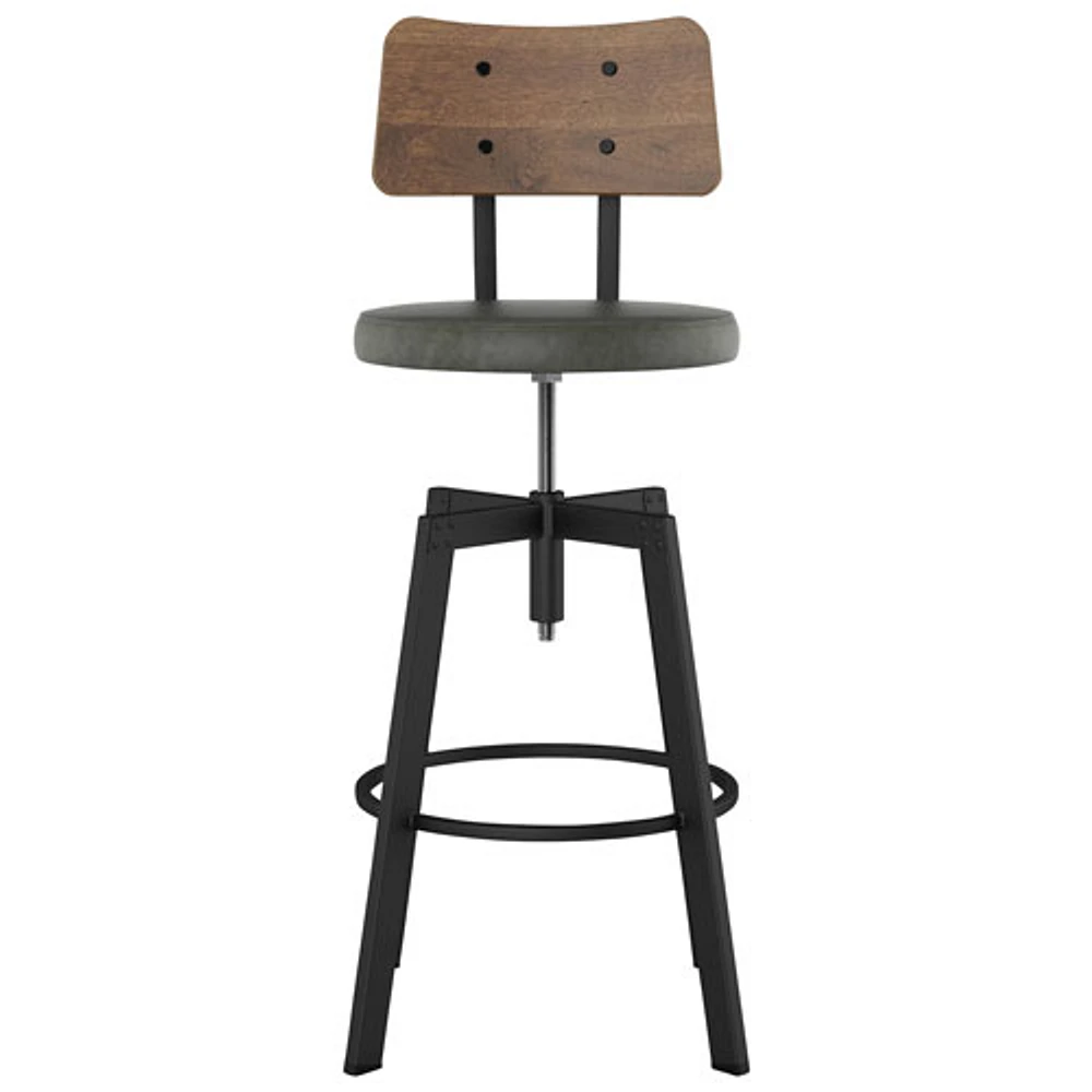 Symmetry Transitional Counter Height Barstool - Grey/Brown/Black