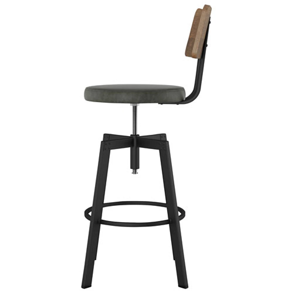 Symmetry Transitional Counter Height Barstool - Grey/Brown/Black