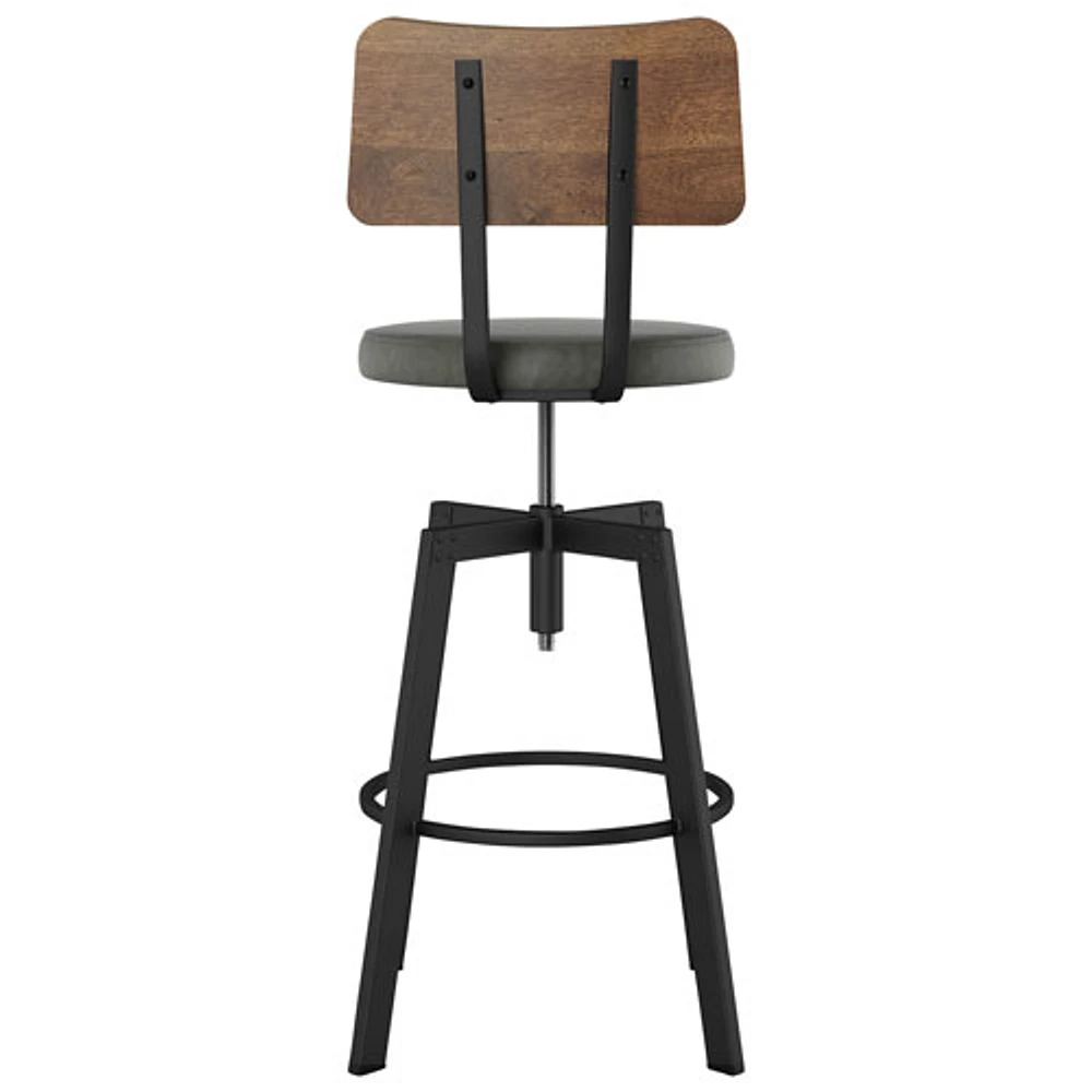 Symmetry Transitional Counter Height Barstool - Grey/Brown/Black