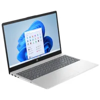 Portable de 15 po de HP avec Microsoft 365 pendant 1 an - Argenté naturel (N100 d'Intel/SSD 128 Go/RAM 4 Go)