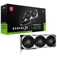 MSI GeForce RTX 4070 Ventus 3X 12GB GDDR6X Video Card