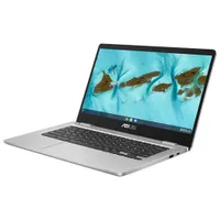 ASUS C424 14" Chromebook - Silver (Intel Celeron N4020 Processor/64GB eMMc/4GB RAM/Chrome OS)