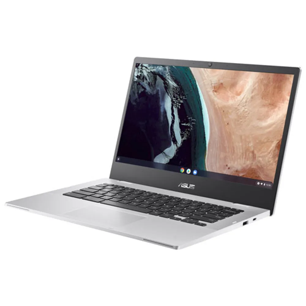 ASUS CX1 14" Chromebook - Transparent Silver (Intel Celeron N4500/64GB eMMc/8GB RAM/Chrome OS)