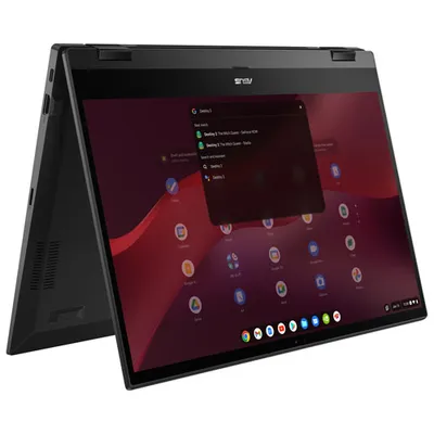 ASUS Vibe CX55 Flip 15.6" Touchscreen Chromebook - Mineral Grey (Intel Core i31115G4/128GB eMMc/8GB RAM/Chrome OS)