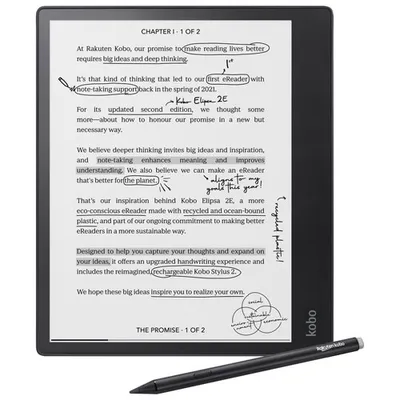 Kobo Elipsa 2E 10.3" Digital eReader with Stylus 2