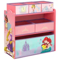 Disney Princess 6-Bin Toy Organizer - Pink