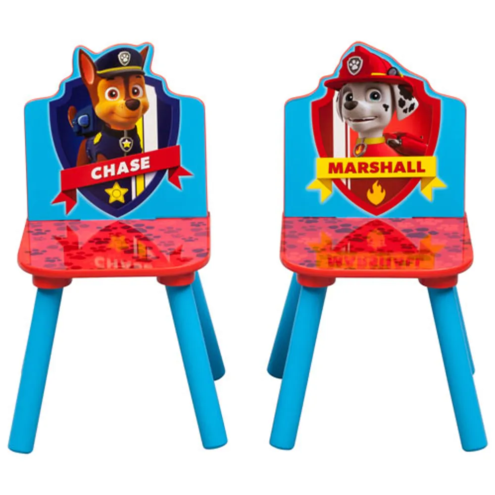 PAW Patrol 3-Piece Kids Table & Chair Set with Storage - Blue