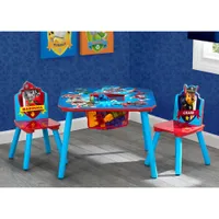 PAW Patrol 3-Piece Kids Table & Chair Set with Storage - Blue