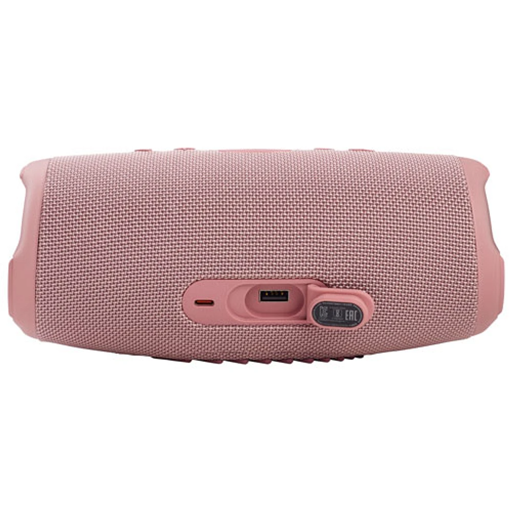 Haut-parleur sans fil Bluetooth étanche Charge 5 de JBL - Rose