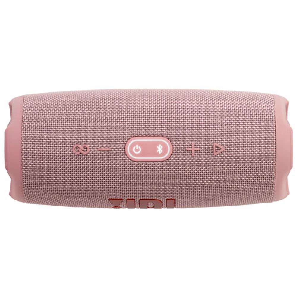 Haut-parleur sans fil Bluetooth étanche Charge 5 de JBL - Rose