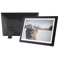 Cadre photo numérique de 10,1 po avec Wi-Fi et écran tactile d'Aluratek (ACKWS10F) - Noir