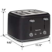 Kenmore Toaster - 4-Slice - Black