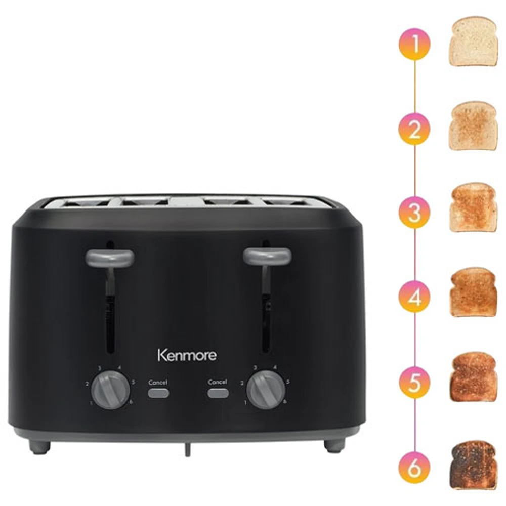 Kenmore Toaster - 4-Slice - Black