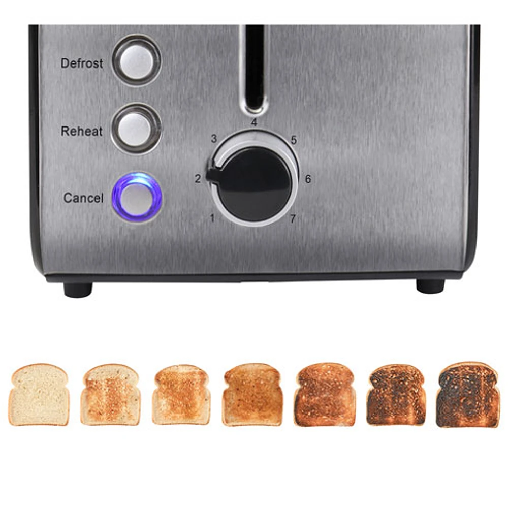 Total Chef Toaster - 2-Slice - Silver/Stainless Steel