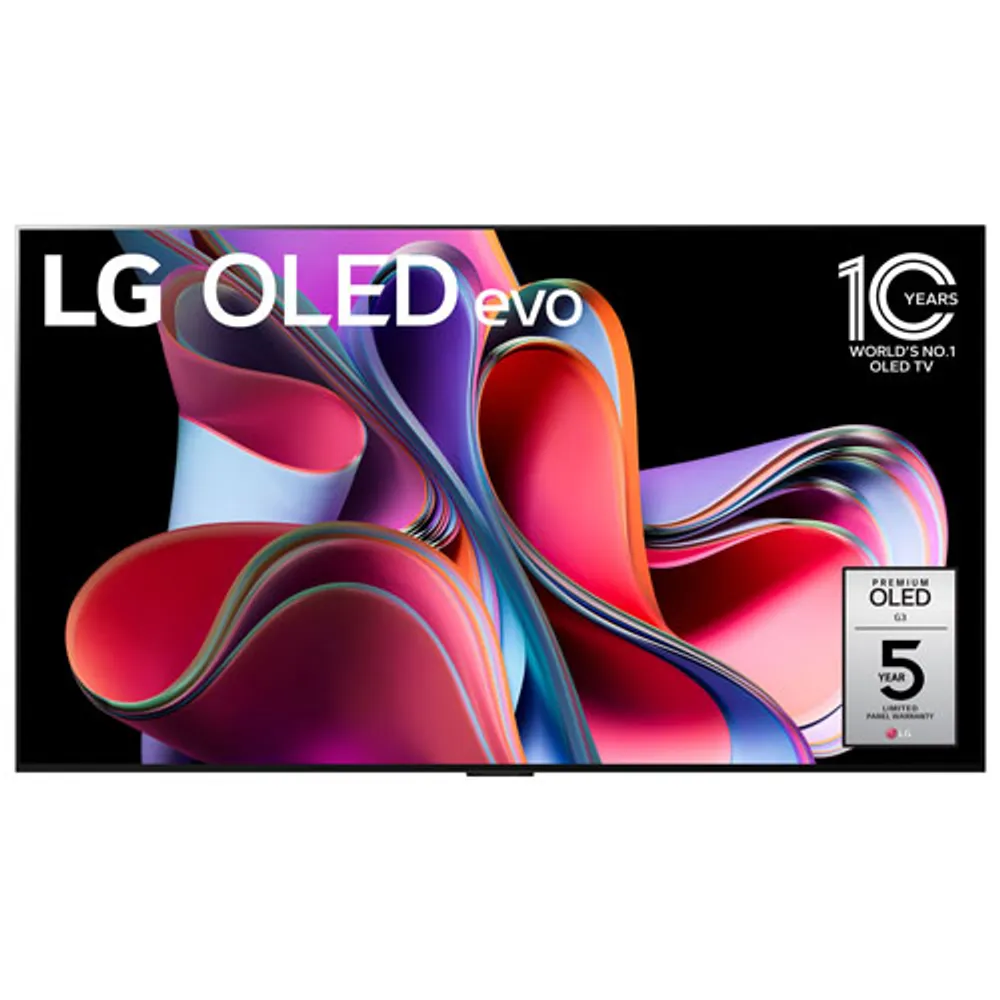 Téléviseur intelligent webOS HDR DELO UHD 4K evo Gallery G3 de 55 po de LG (OLED55G3PUA) - 2023 - Argenté satiné