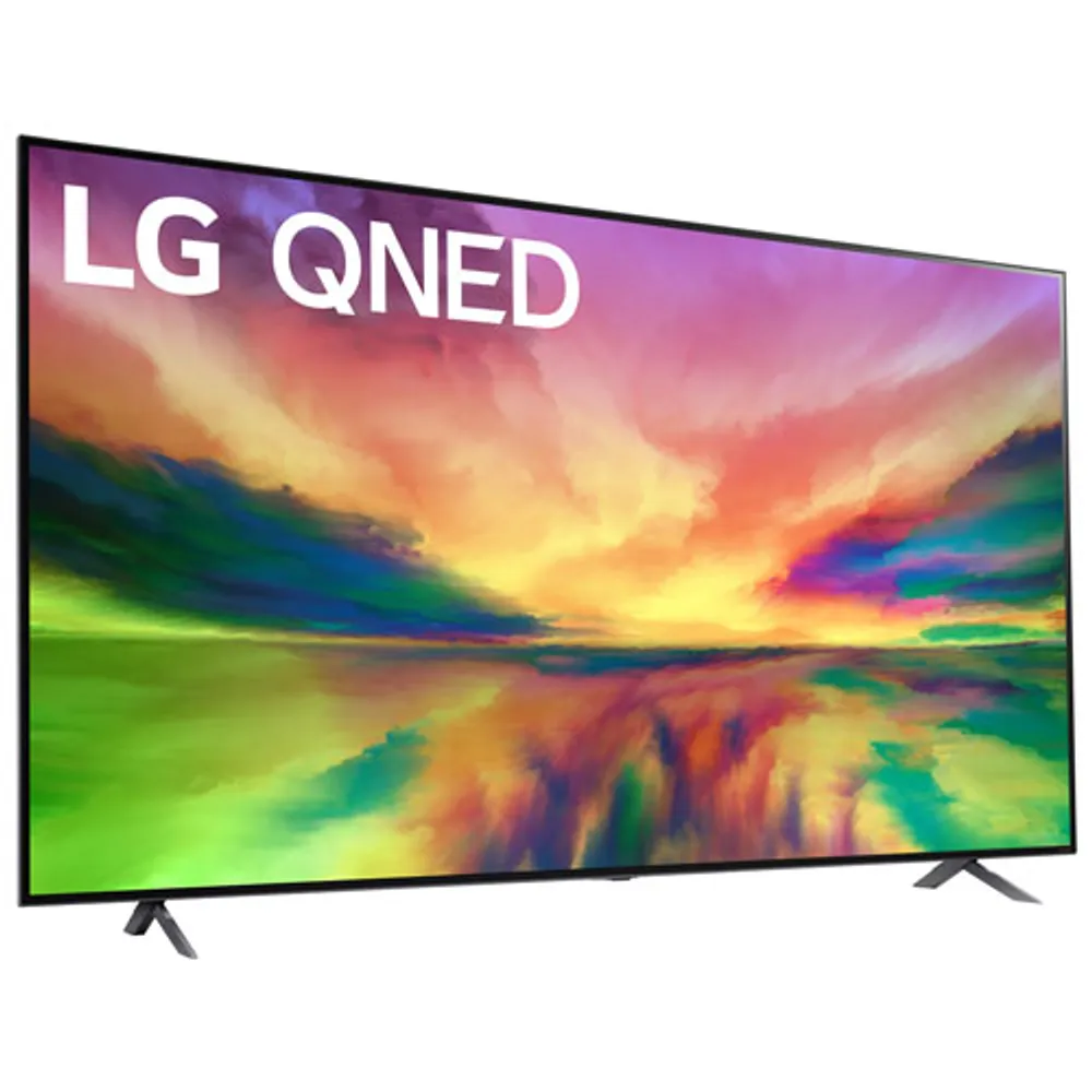 Téléviseur intelligent webOS QNED HDR UHD 4K de 75 po de LG (75QNED80URA) - 2023 - Bleu cendré