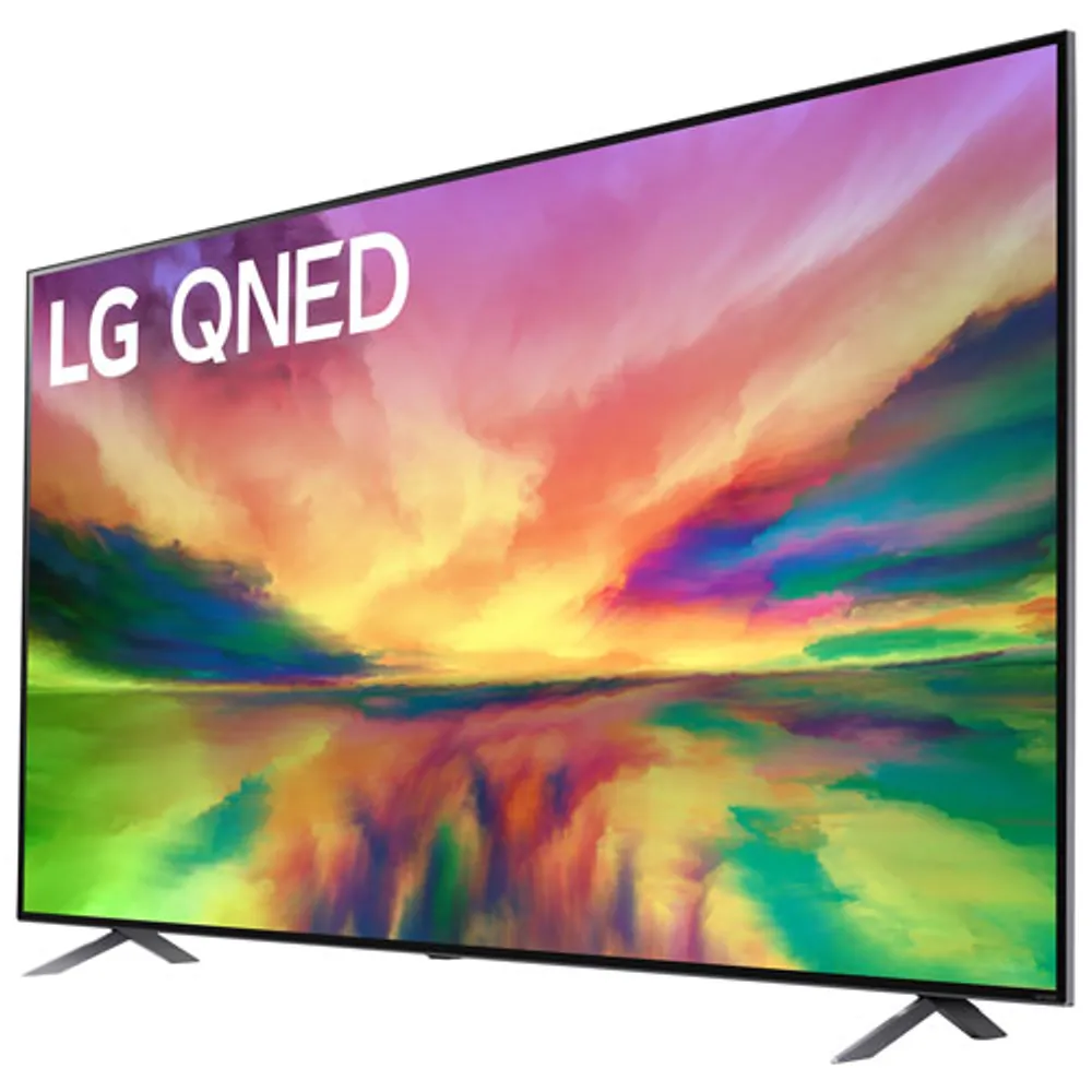 Téléviseur intelligent webOS QNED HDR UHD 4K de 75 po de LG (75QNED80URA) - 2023 - Bleu cendré