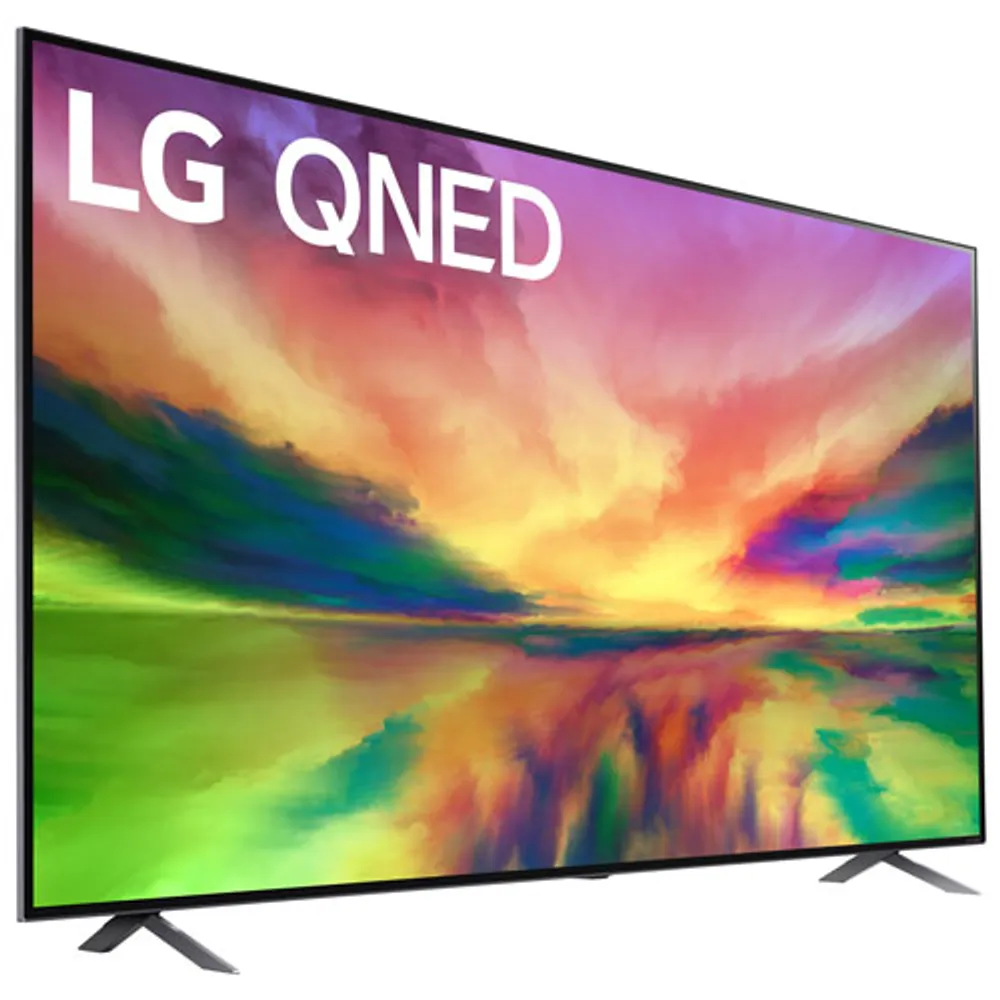 Téléviseur intelligent webOS QNED HDR UHD 4K de 75 po de LG (75QNED80URA) - 2023 - Bleu cendré