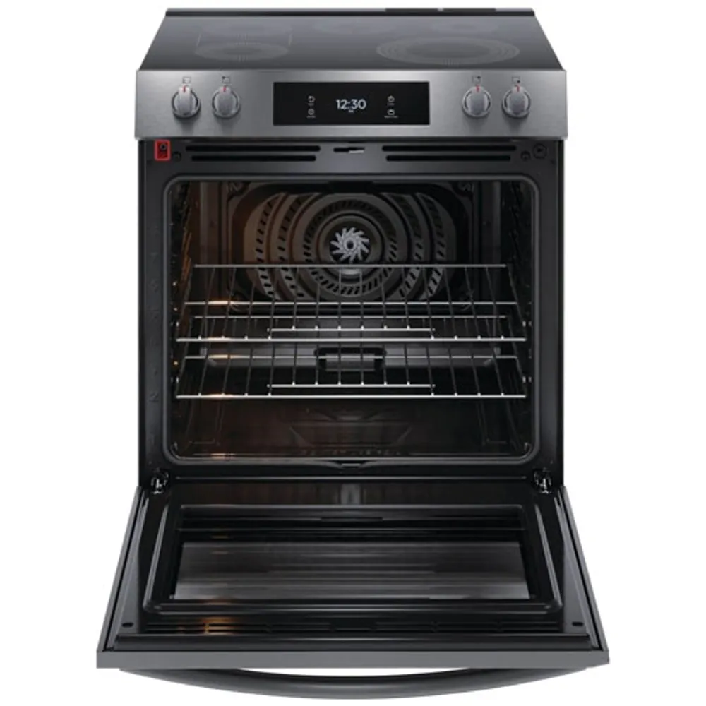 Frigidaire Gallery 30" 6.2 Cu. Ft. True Convection Electric Air Fry Range (GCFE306CBD) -Stainless Steel