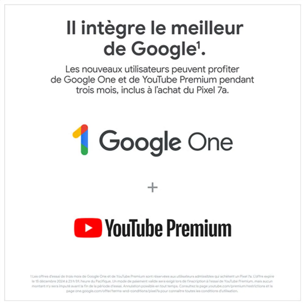 TELUS Google Pixel 7a 128GB - Sea - Monthly Financing