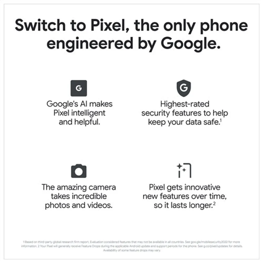 TELUS Google Pixel 7a 128GB - Charcoal - Monthly Financing